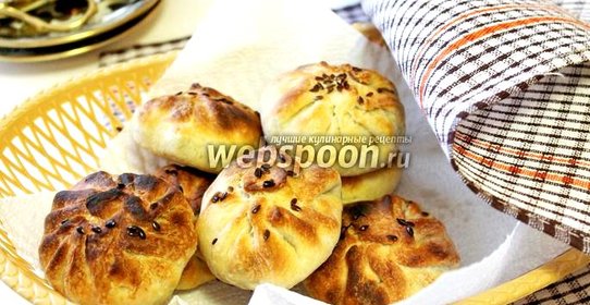 Самса с грибами и картофелем