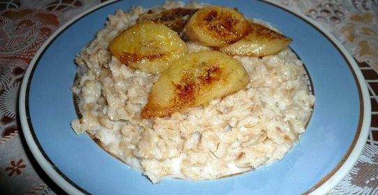 Овсяная каша с бананом