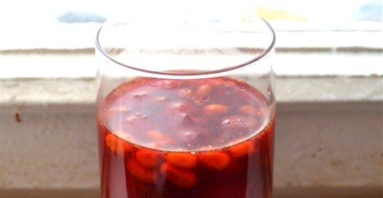 Зимний компот из вишни и облепихи