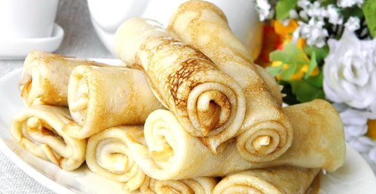 Вкусные тонкие блинчики