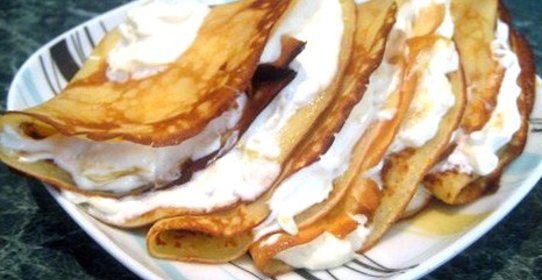 Диетические блины с творогом