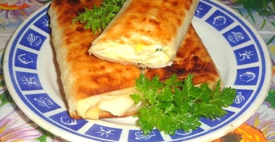 Рулеты из лаваша с творогом