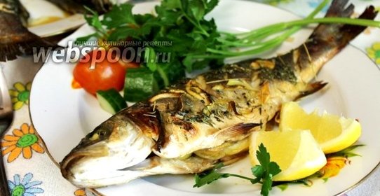 Сибас в горчично-медовом маринаде