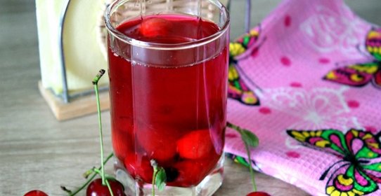 Ягодный компот с мятой