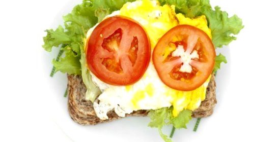 Хлебцы с омлетом