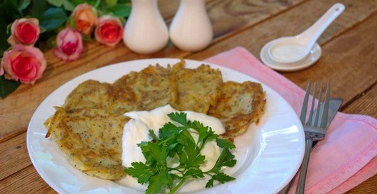 Деруны или драники с маком