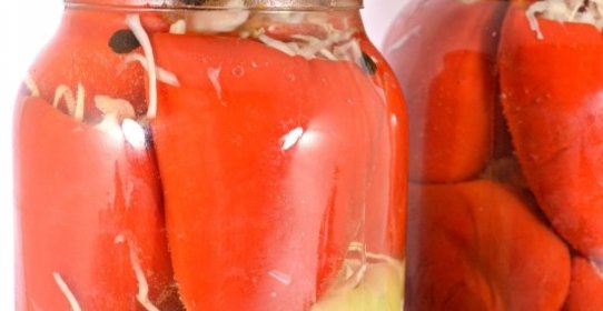 Маринованный перец фаршированный капустой на зиму