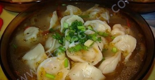 Пельмени с зеленью