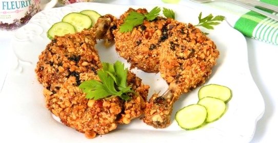 Курица с арахисовой корочкой