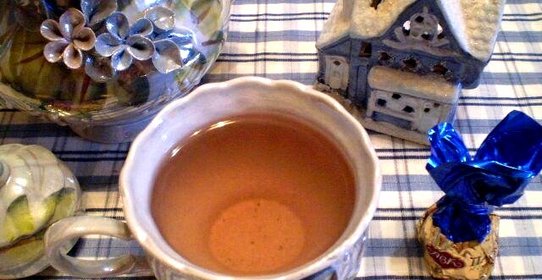 Мятно-имбирный чай с калиной