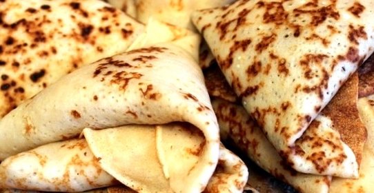 Блинчики с творогом и бананом