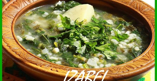 Суп с крапивой и булгуром