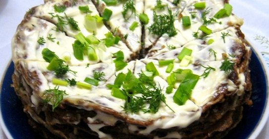 Торт из печени