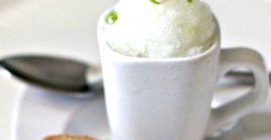 Гранита из лайма с фисташковым печеньем