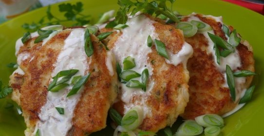 Оладьи из цветной капусты с паприкой