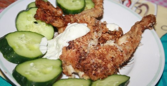 Лягушачьи лапки в кокосовой стружке