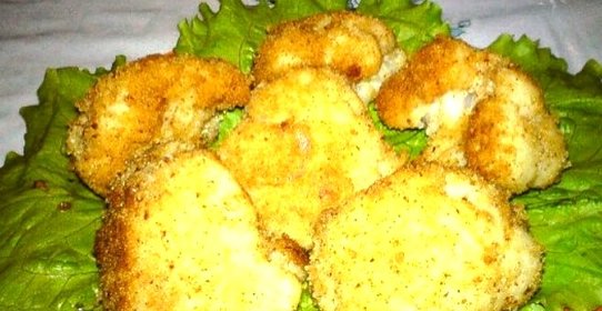 Цветная капуста в кляре и панировочных сухарях
