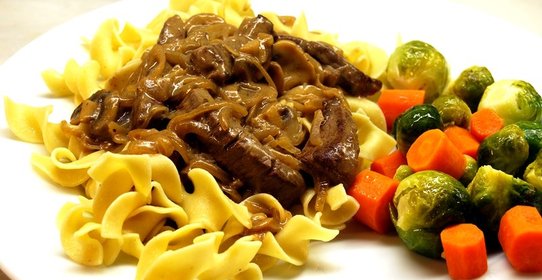 Бефстроганов из телятины