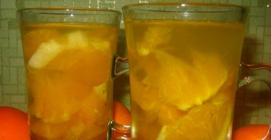 Компот из яблок и апельсинов