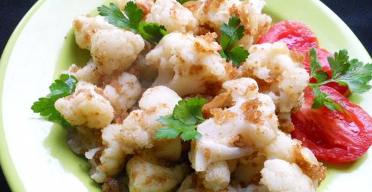 Капуста цветная в сухарях
