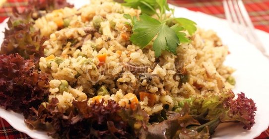 Рис с морепродуктами в мультиварке