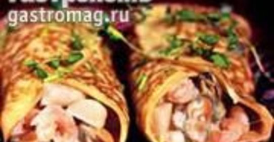 Блины с морепродуктами