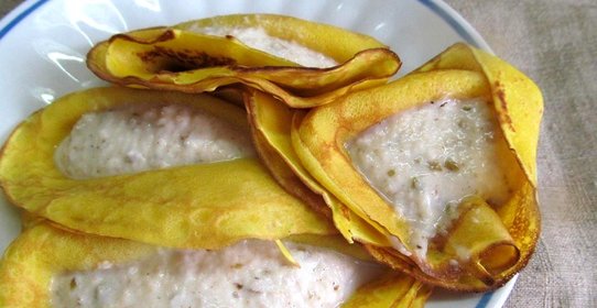 Блинчики с грушевой начинкой