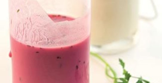 Напиток из ацидофилина со свеклой