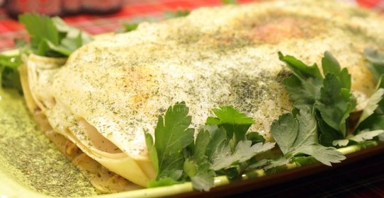 Лазанья с минтаем