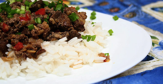 Куриная печень в сливочном соусе