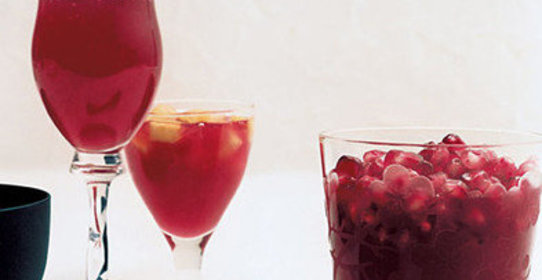 Желе с гранатом и ананасом