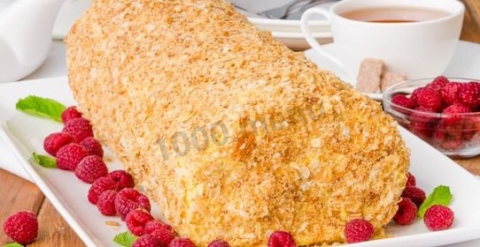 Торт Полено слоеное