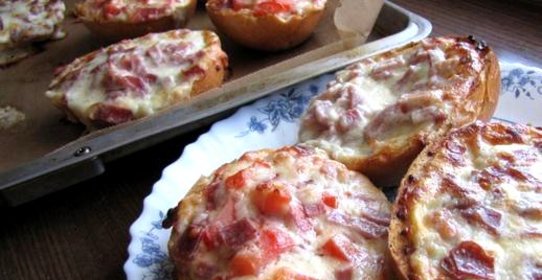 Мини пицца на скорую руку