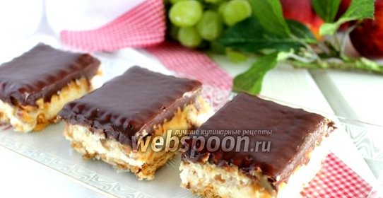 Пирожное без выпечки «Сникерс»