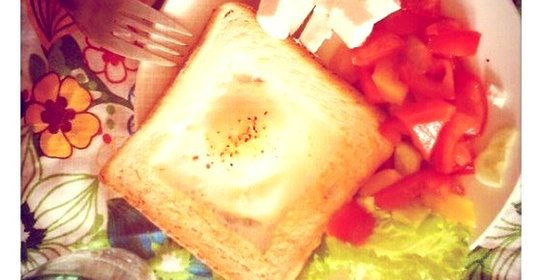 Яичница в хлебе