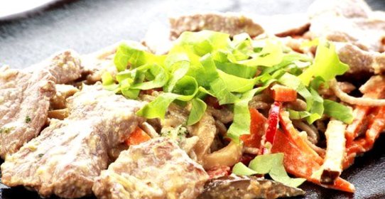 Курица с перцем и луком