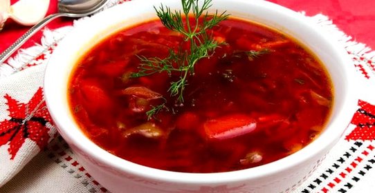 Борщ в мультиварке постный с фасолью