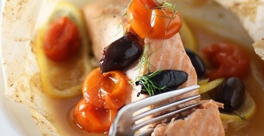 Семга с фенхелем и лимоном