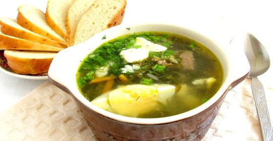 Вкусный борщ со щавелем