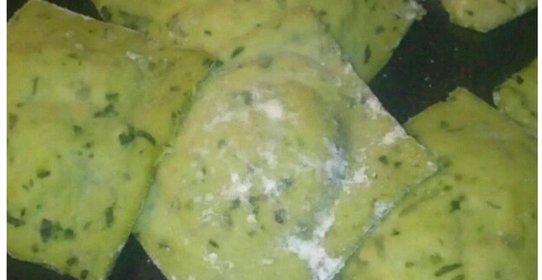 Равиоли с песто и грибами