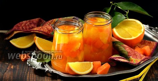 Компот из тыквы с апельсином на зиму