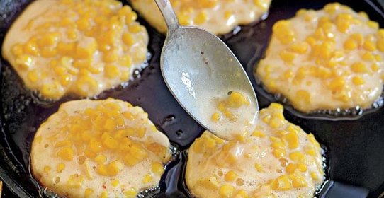 Кукурузные оладьи