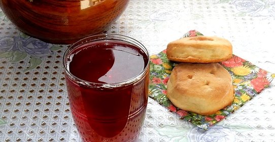 Малиновый компот с мятой