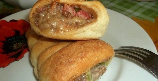 Пицца в рожках