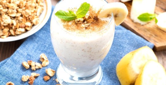 Смузи с овсяными хлопьями