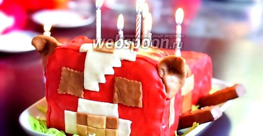 Торт «Корова» из Майнкрафт