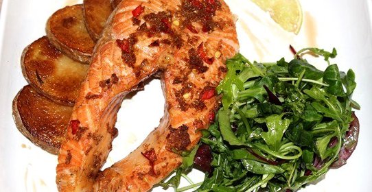 Семга в тайском стиле