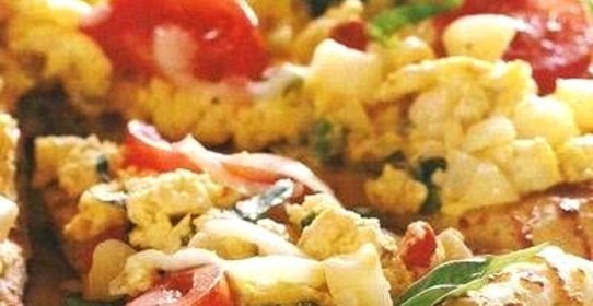 Пицца с картошкой и курицей