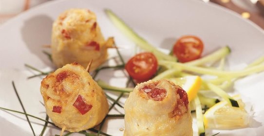 Рулеты из филе минтая