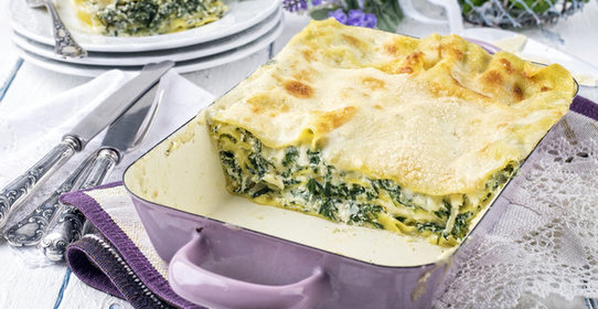 Лазанья со шпинатом